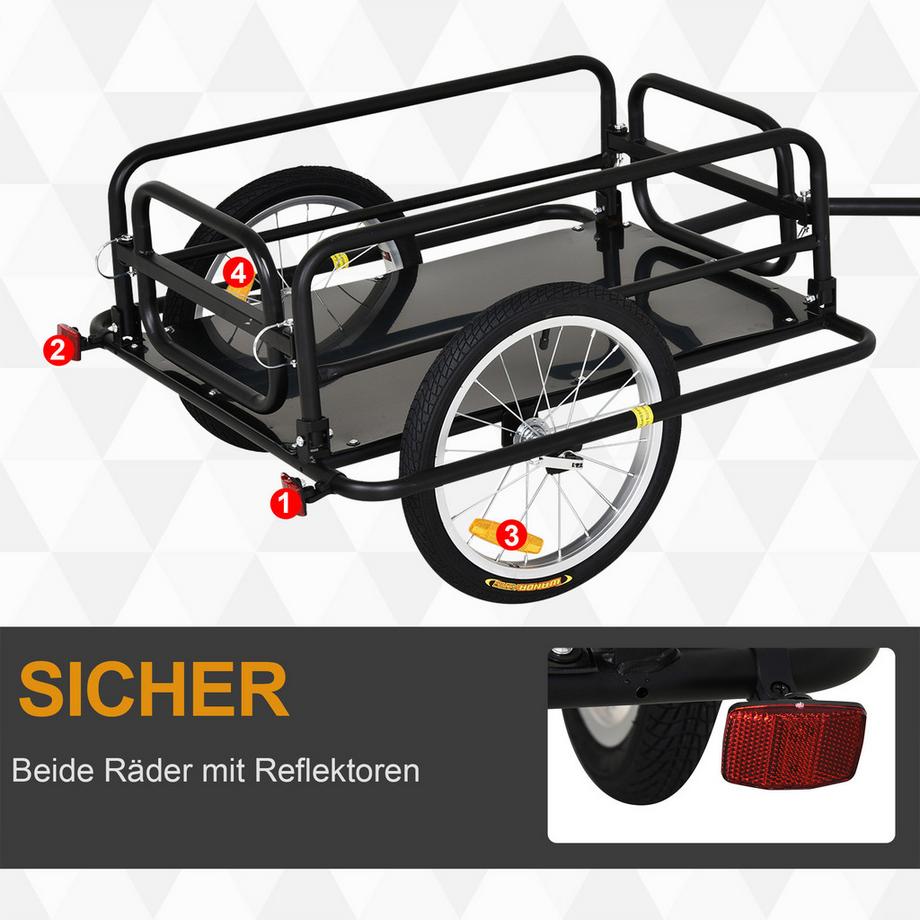 HOMCOM  Remorque de transport 