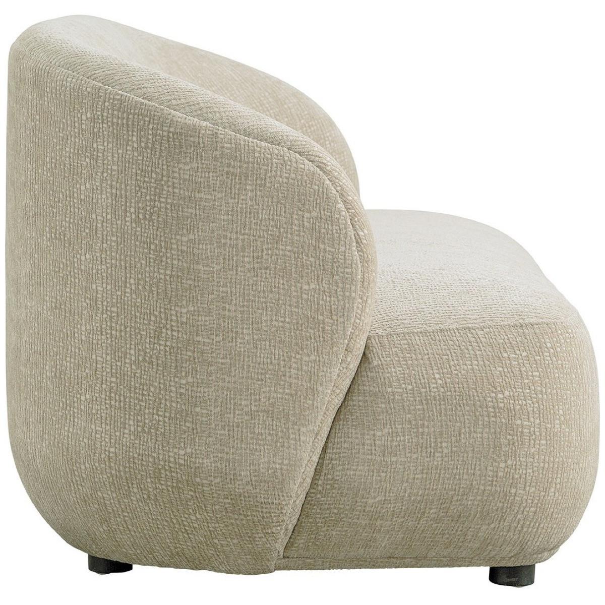 Blanc d'Ivoire Divano Lisette in velluto jacquard sabbia 170  