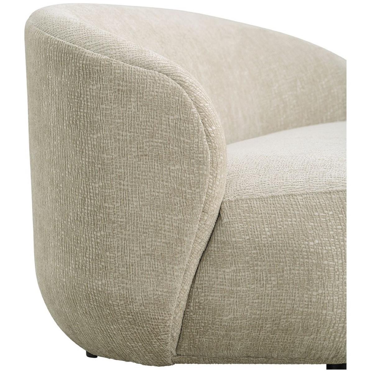 Blanc d'Ivoire Divano Lisette in velluto jacquard sabbia 170  