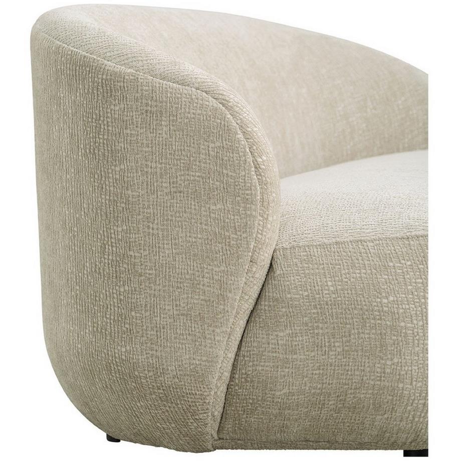 Blanc d'Ivoire Canapé Lisette velours jacquard sable 170  