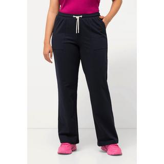 Ulla Popken  Pantalon de jogging, jambe droite et taille élastique 