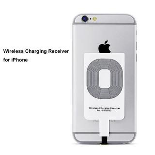 eStore  Adattatore Qi - Modulo ricevitore caricabatterie wireless per iPhone - Bianco 