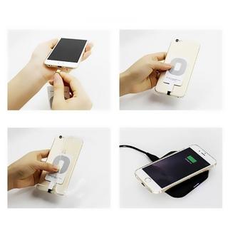 eStore  Qi-Adapter – Kabelloses Lade-Empfangsmodul für iPhone – Weiß 