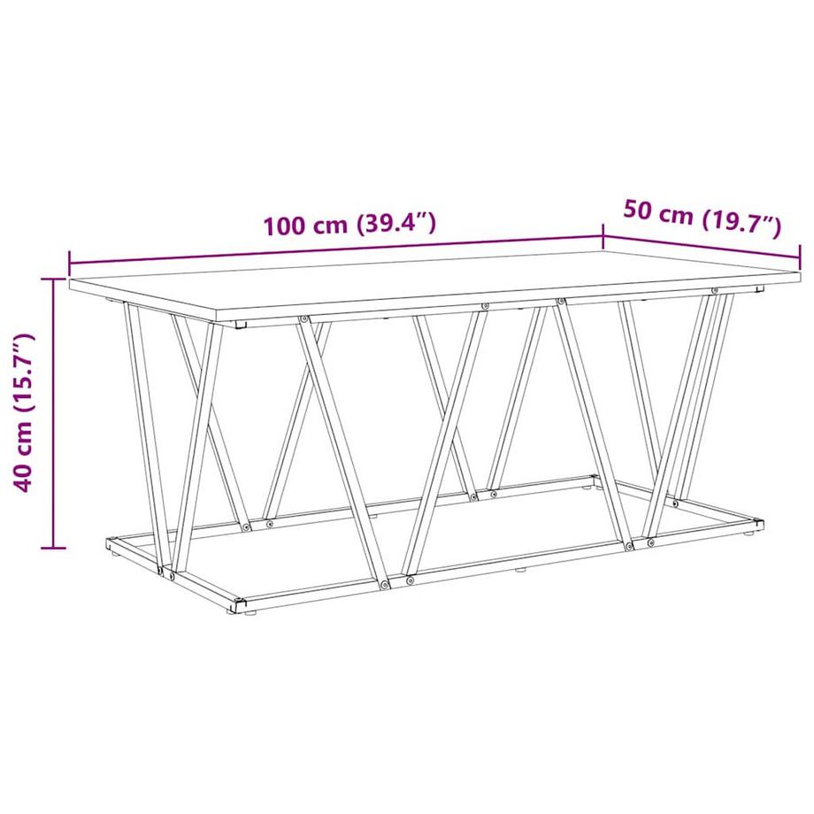 VidaXL Couchtisch holzwerkstoff  