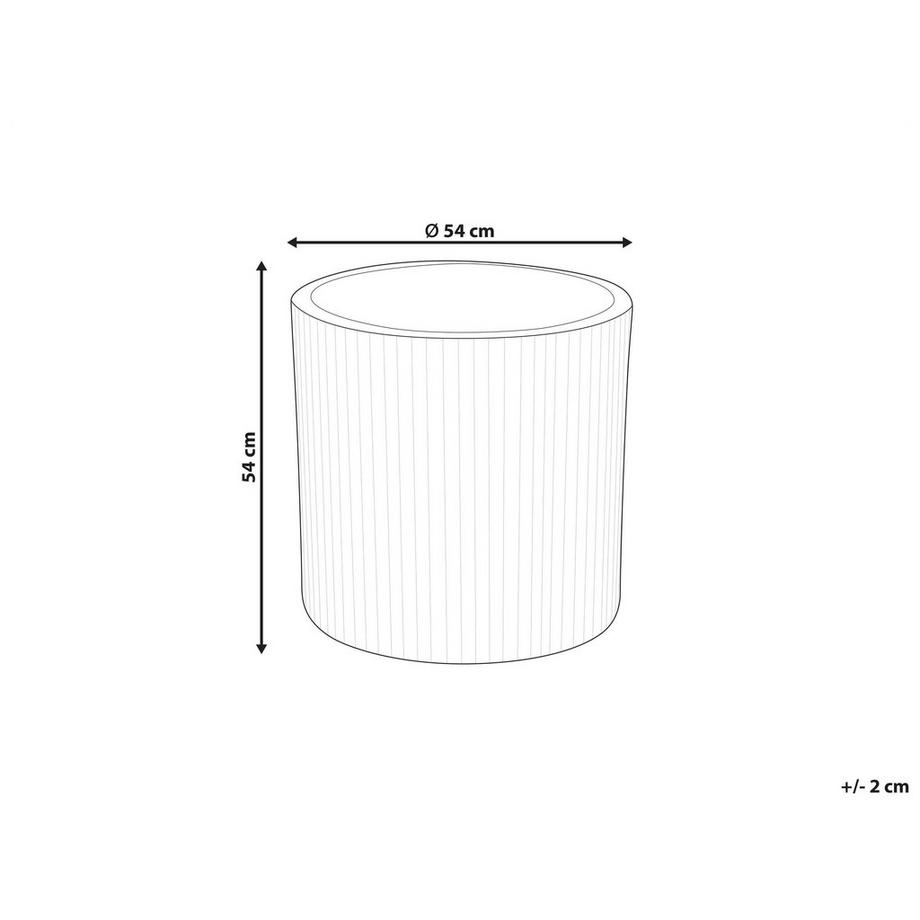 Beliani Vaso per piante en Fibra d'argilla Classico OREOI  