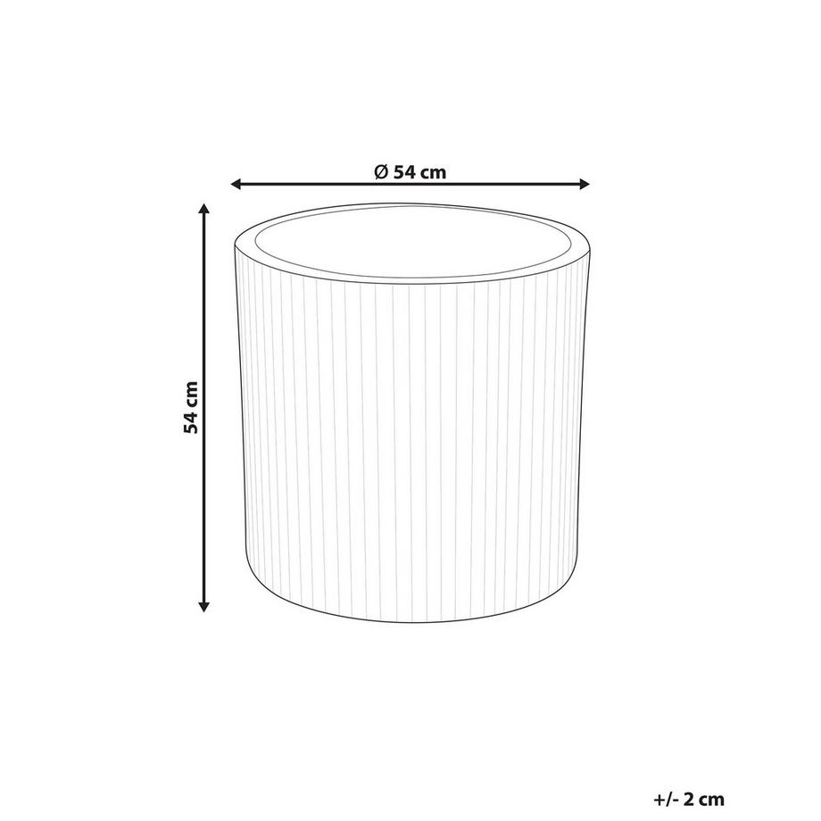 Beliani Vaso per piante en Fibra d'argilla Classico OREOI  