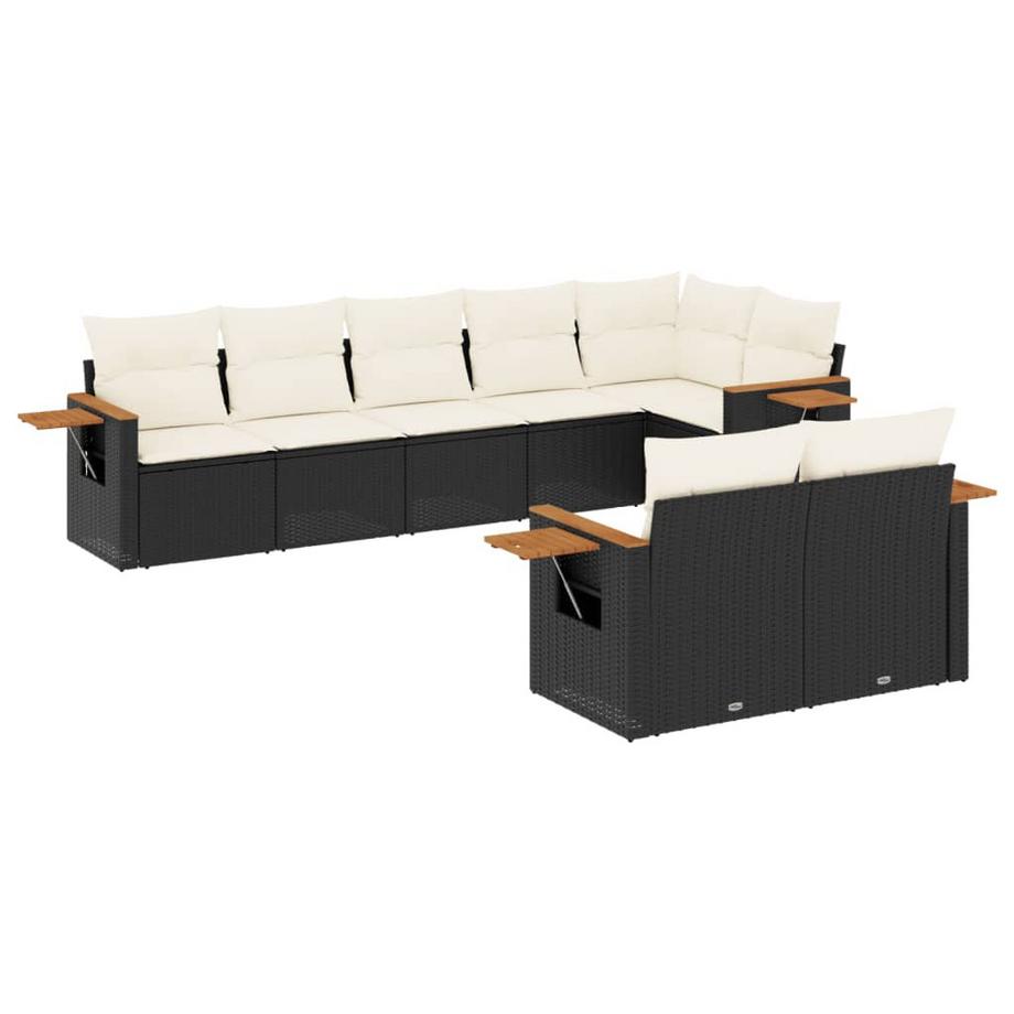 set divano da giardino Polirattan