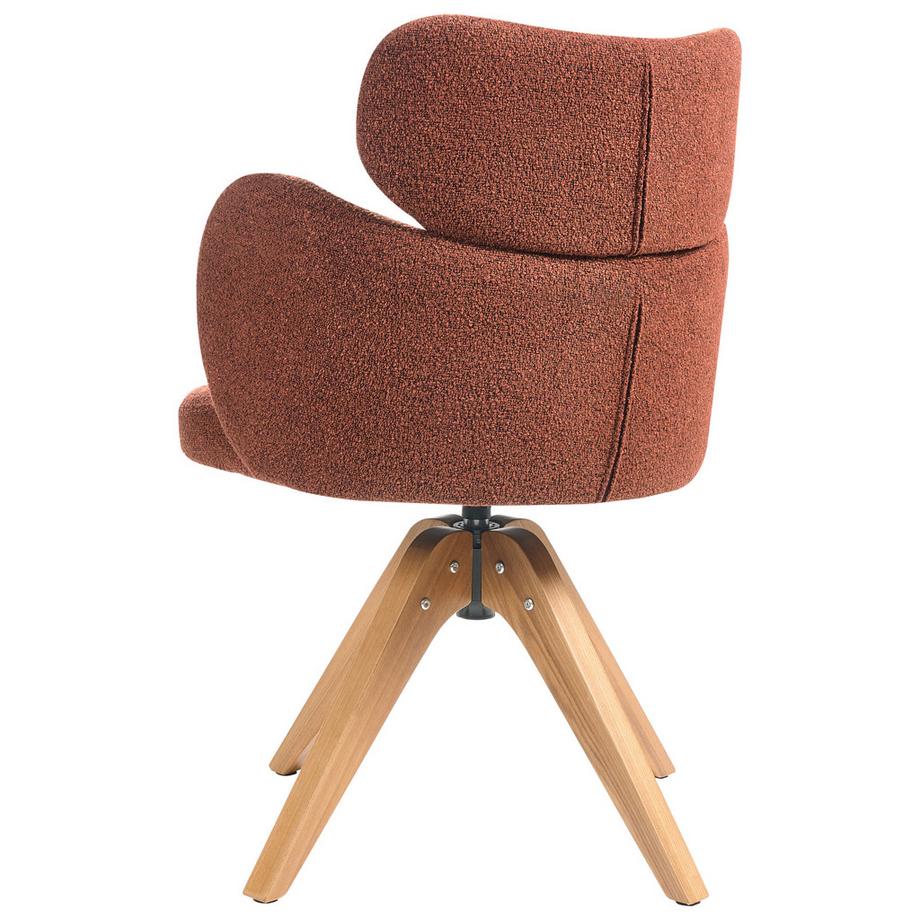 Beliani Chaise de salle à manger en Bouclé Boho MARCY  