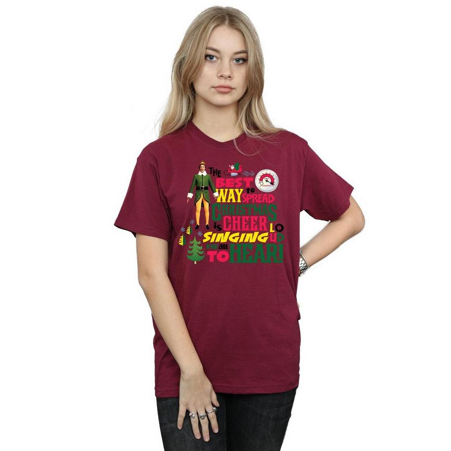 Elf T-shirt Christmas Cheer  