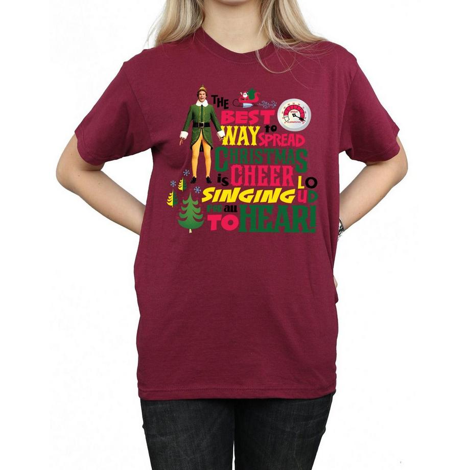 Elf T-shirt Christmas Cheer  