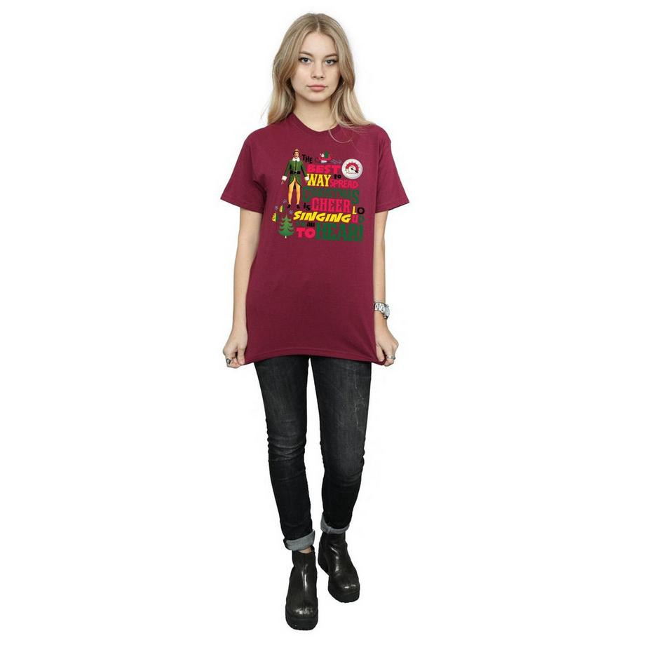 Elf T-shirt Christmas Cheer  