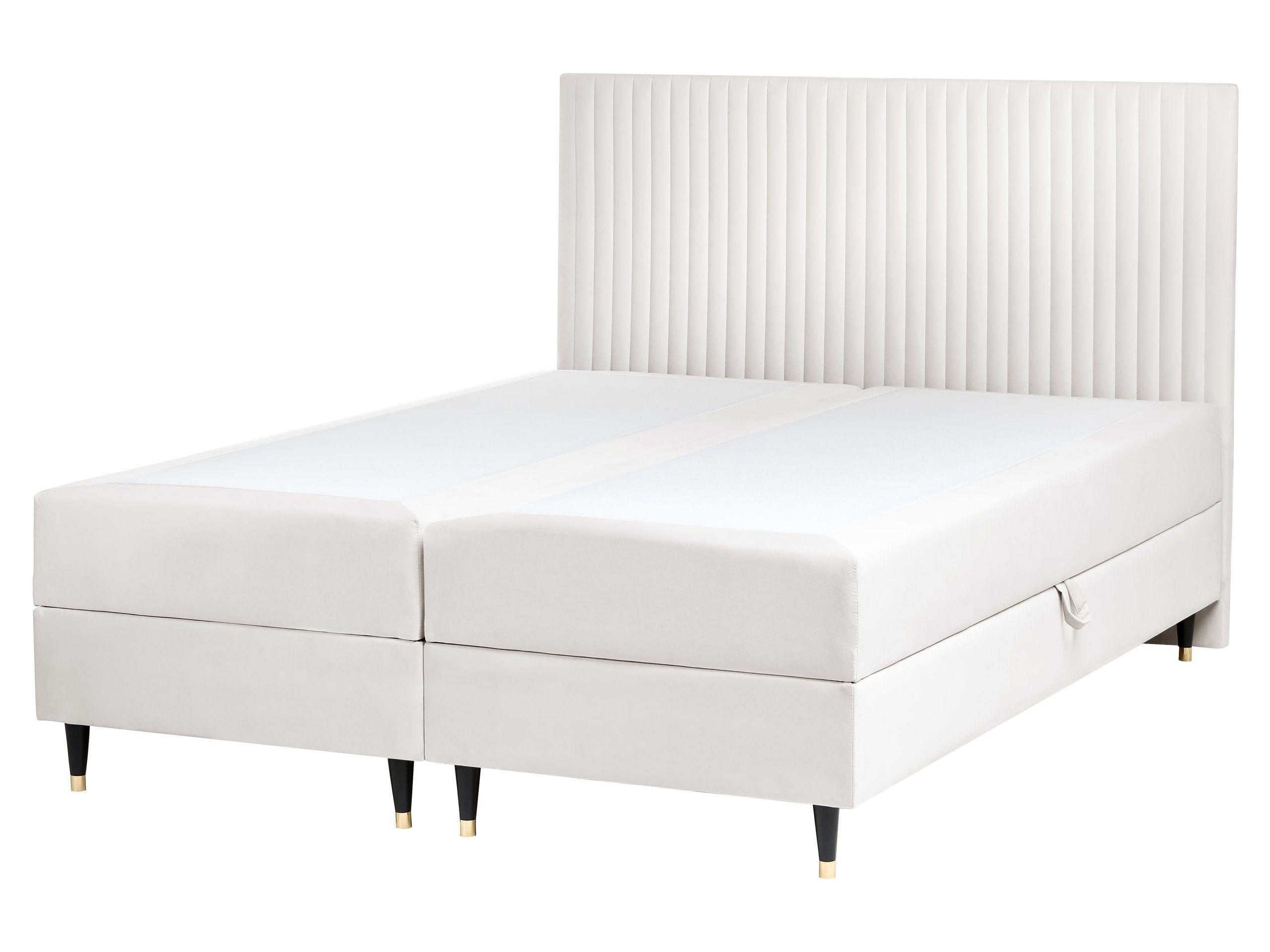 Beliani Divano letto con contenitore en Velluto Scandinavo DAME  