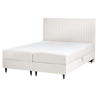 Beliani Divano letto con contenitore en Velluto Scandinavo DAME  