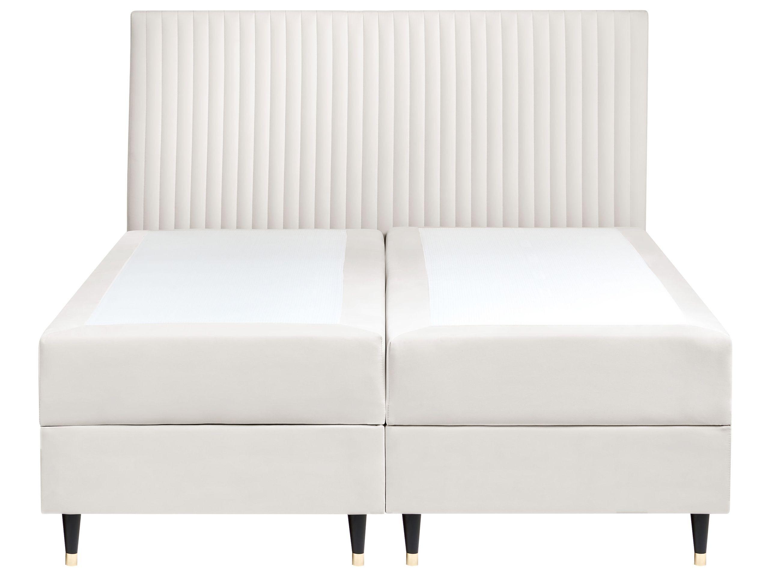 Beliani Divano letto con contenitore en Velluto Scandinavo DAME  