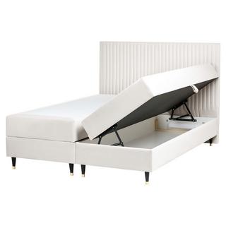 Beliani Divano letto con contenitore en Velluto Scandinavo DAME  