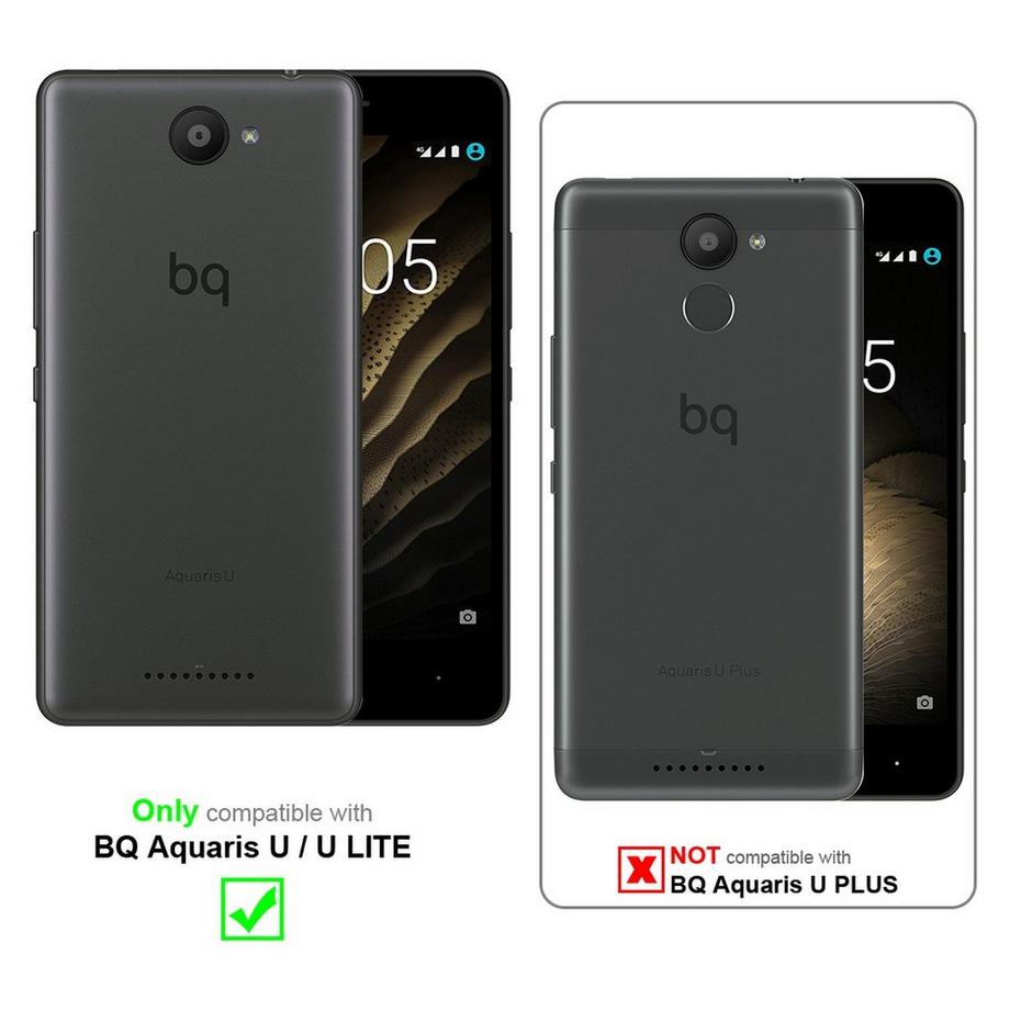 Cadorabo  Hülle für BQ Aquaris U / U LITE Magnetverschluss, Kartenfach 