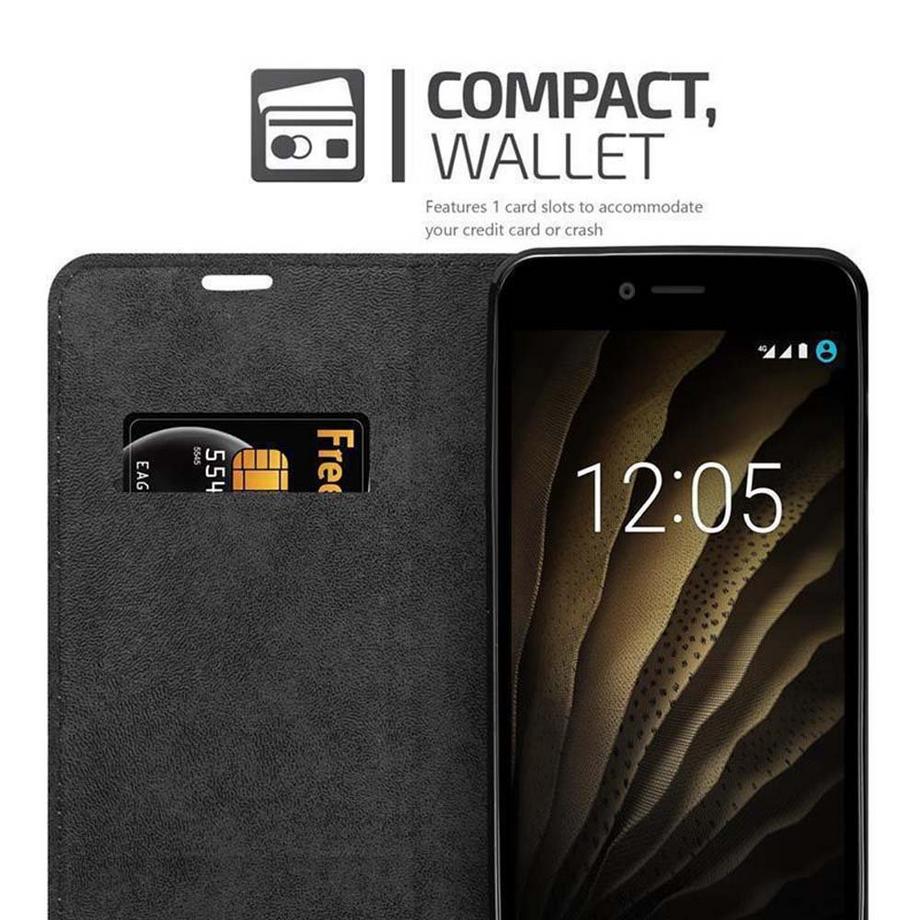 Cadorabo  Hülle für BQ Aquaris U / U LITE Magnetverschluss, Kartenfach 