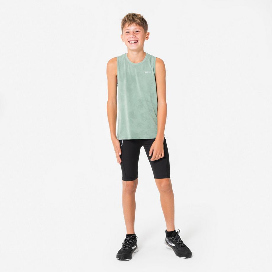 KIPRUN  Tanktop Kinder Nahtlos Laufsport Polyester 
