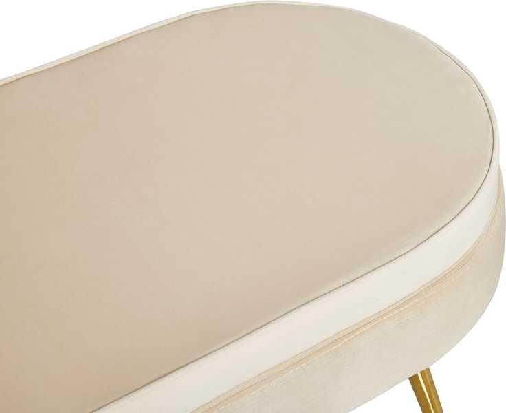 mutoni Sitzpouf oval Samt gold  