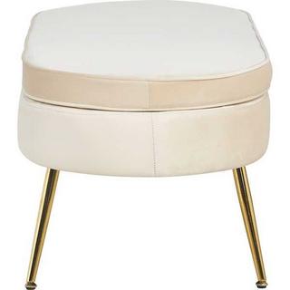 mutoni Sitzpouf oval Samt gold  