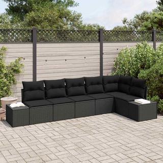 VidaXL Canapé modulaire poly rattan  