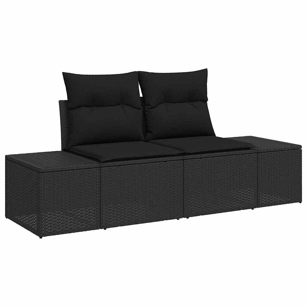 VidaXL Canapé modulaire poly rattan  