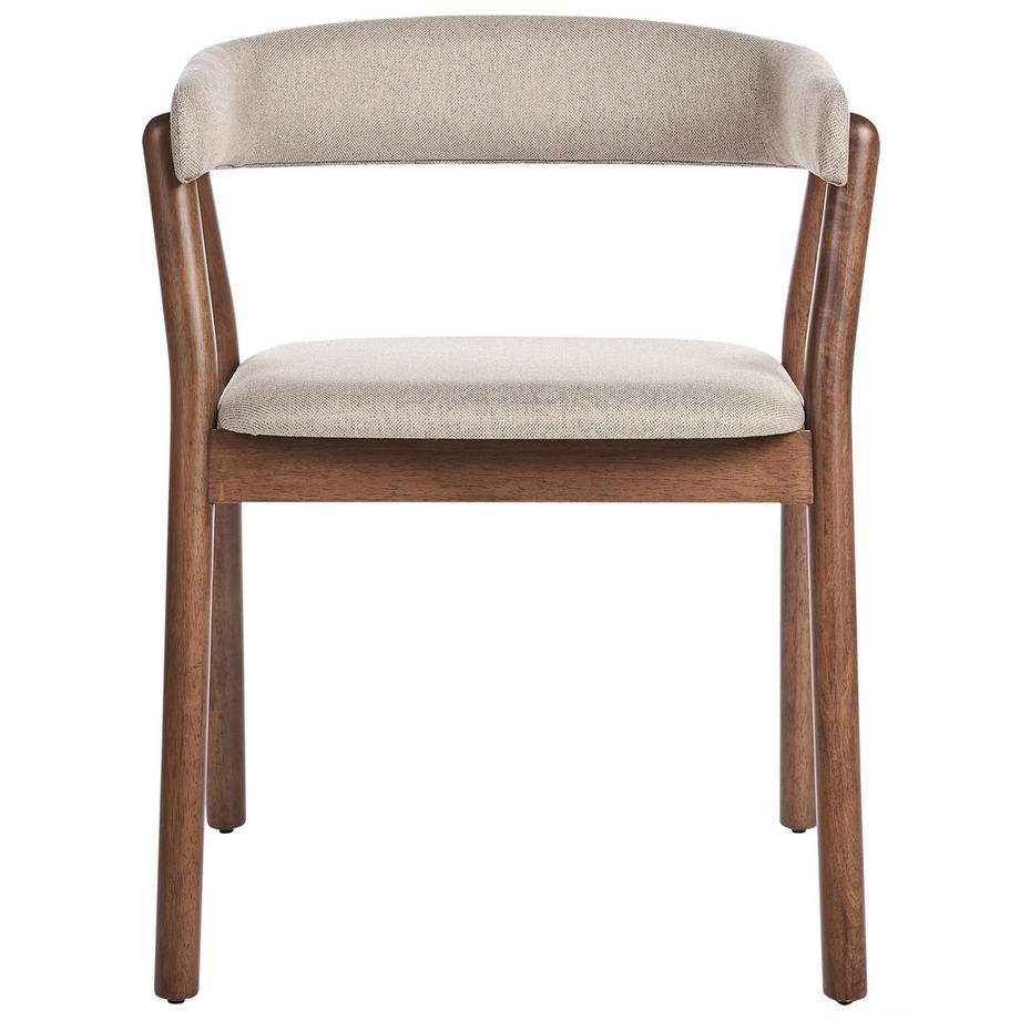 Beliani Esszimmerstuhl 2er Set aus Stoff  MYLO  