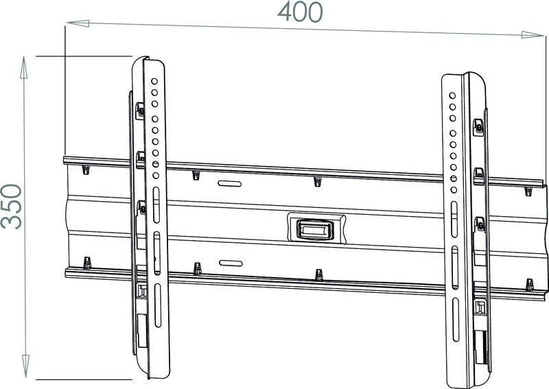 VCM Universal TV VESA Support mural Support TV plat rigide WF110 Universal TV VESA Support mural Support TV plat rigide WF110  