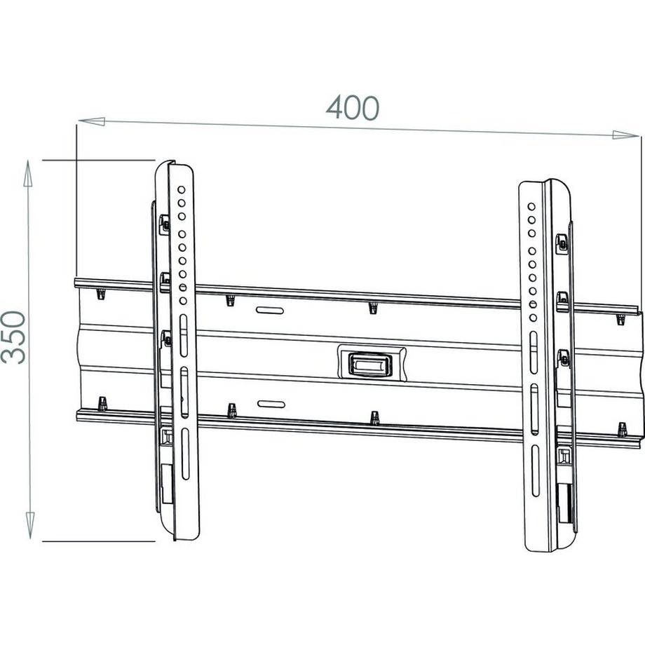 VCM Universal TV Halterung | VESA Wandhalterung | Belastbar bis zu 35 kg. | Halter starr Fernsehhalter flach | Wandhalterung - WF110  