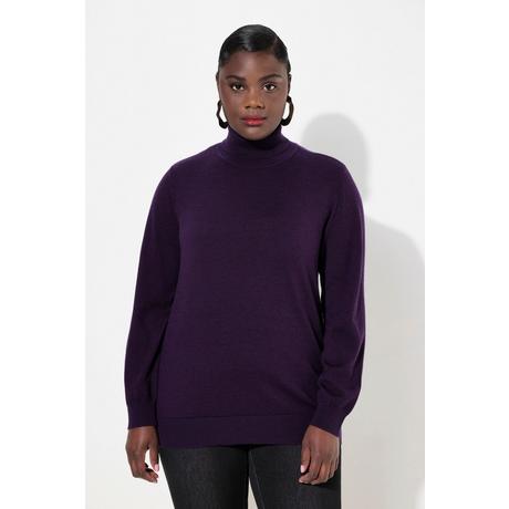 Ulla Popken  Rollkragen, Pullover, Merinowolle, Classic Fit, Langarm 