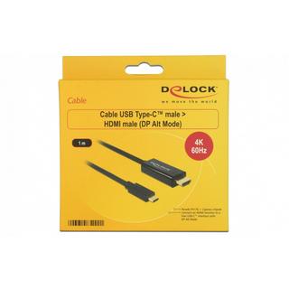 DeLock  Kabel 4K 60Hz USB Type-C - HDMI, 1 m 