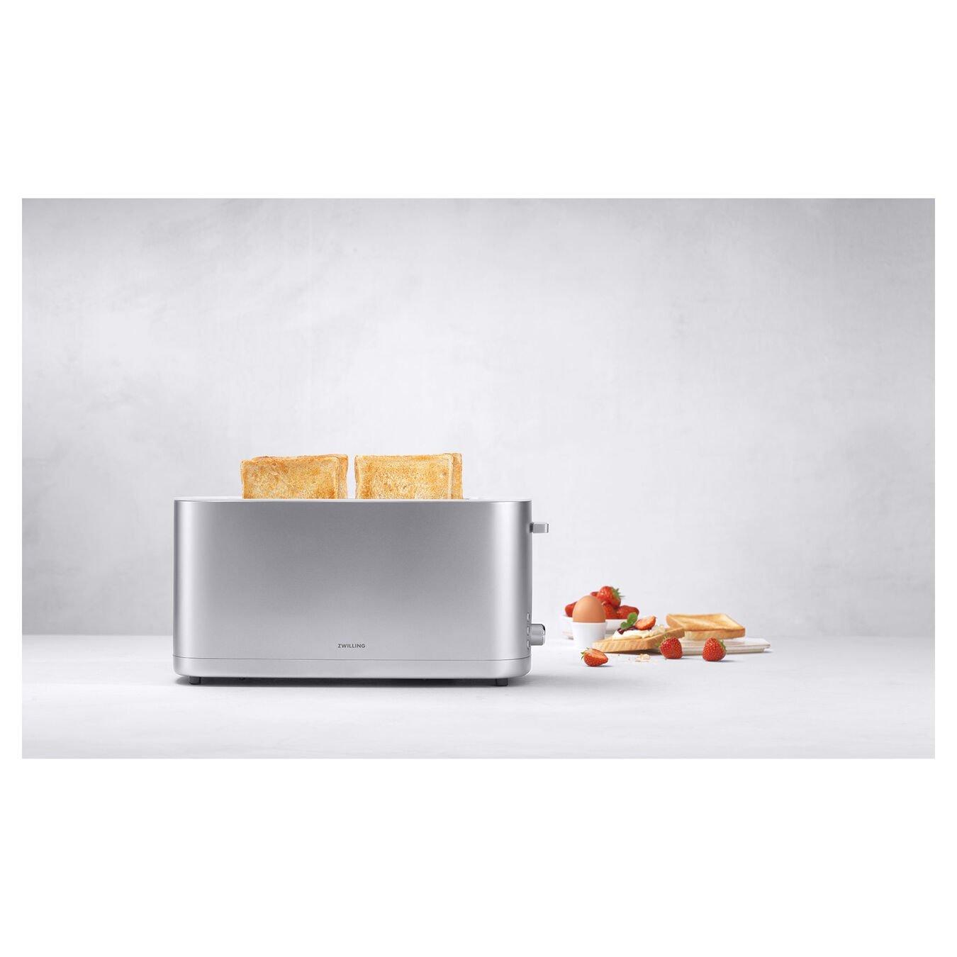 ZWILLING Enfinigy silber Toaster 2/4 m. Brötchenaufsatz - CH-Stecker  