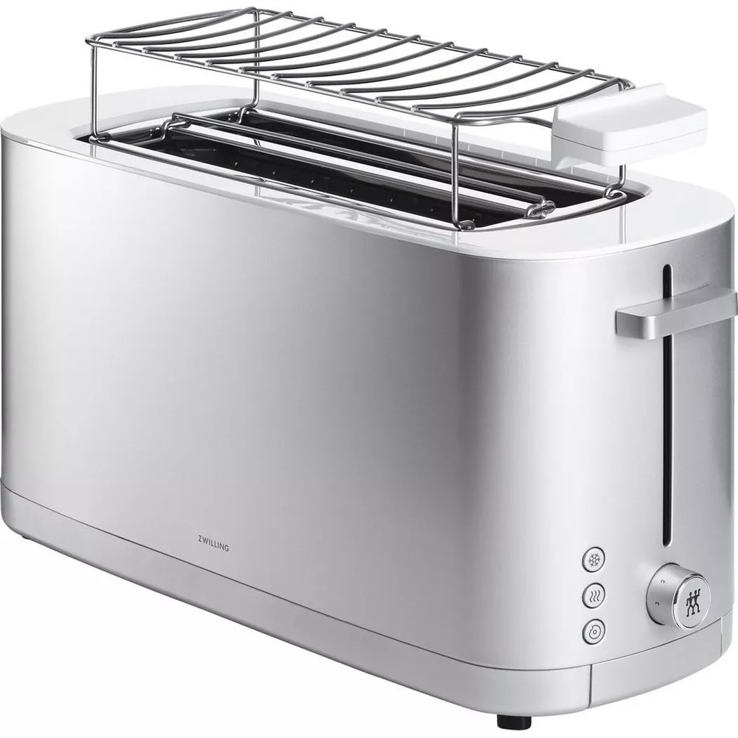 Zwilling – Enfinigy silber Toaster 2/4 m. Brötchenaufsatz CH-Stecker, CH-Stecker