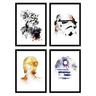 Wall Editions 4 Art-Posters 20 x 30 cm - Star Wars - Arian Noveir - 20 x 30 cm  