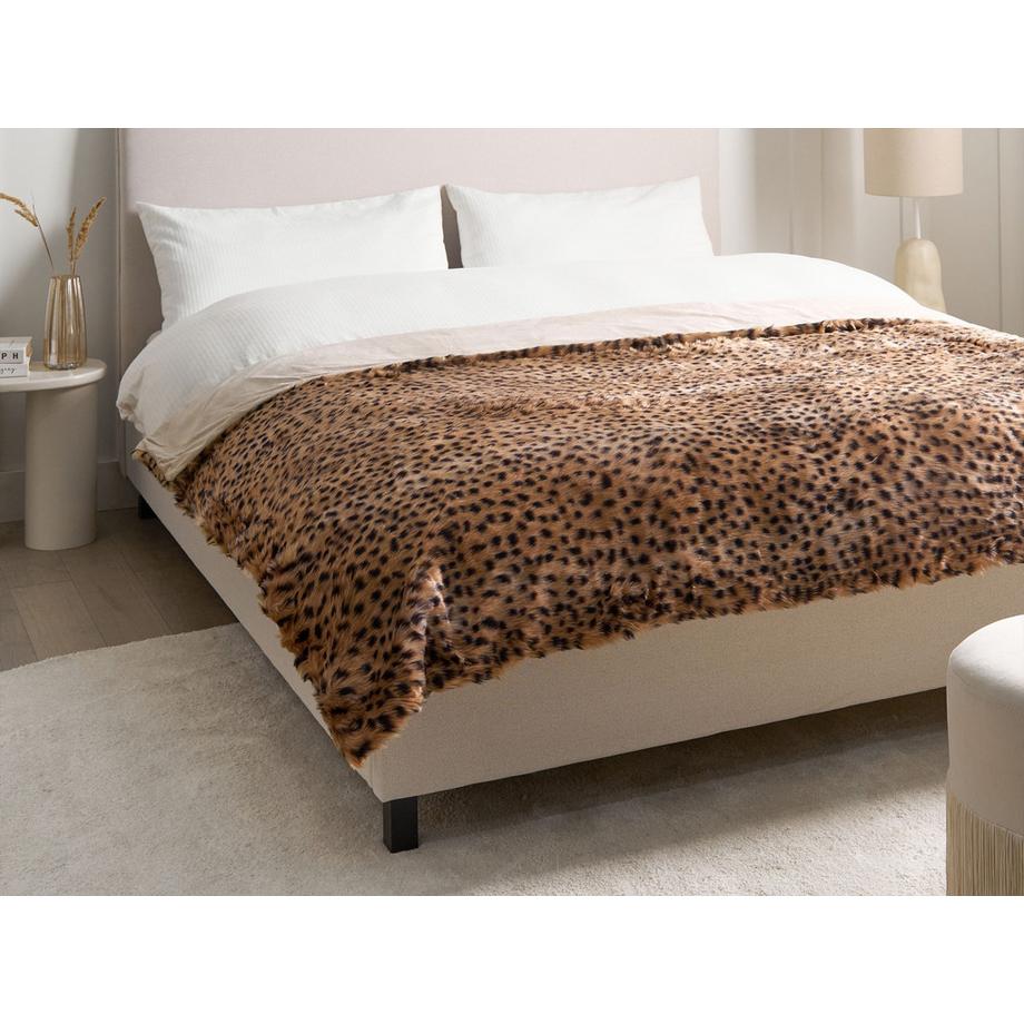 Beliani KUDELI Couvre-lits en Fourrure synthétique  