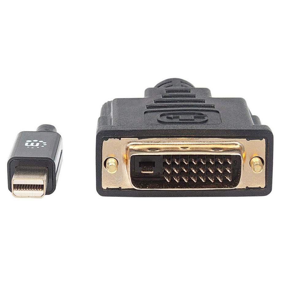 Manhattan  Manhattan Mini-DisplayPort 1.2a auf DVI-Kabel, Mini-DisplayPort 1.2a-Stecker auf DVI-D 24+1-Stecker, 1,8 m, 