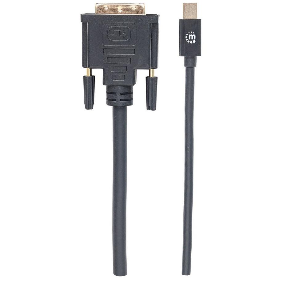 Manhattan  Manhattan Mini-DisplayPort 1.2a auf DVI-Kabel, Mini-DisplayPort 1.2a-Stecker auf DVI-D 24+1-Stecker, 1,8 m, 