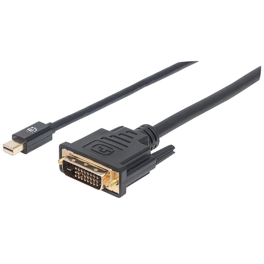 Manhattan Mini-DisplayPort 1.2a auf DVI-Kabel, Mini-DisplayPort 1.2a-Stecker auf DVI-D 24+1-Stecker, 1,8 m,