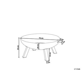 Beliani Braséro de jardin en Acier SEMPU  