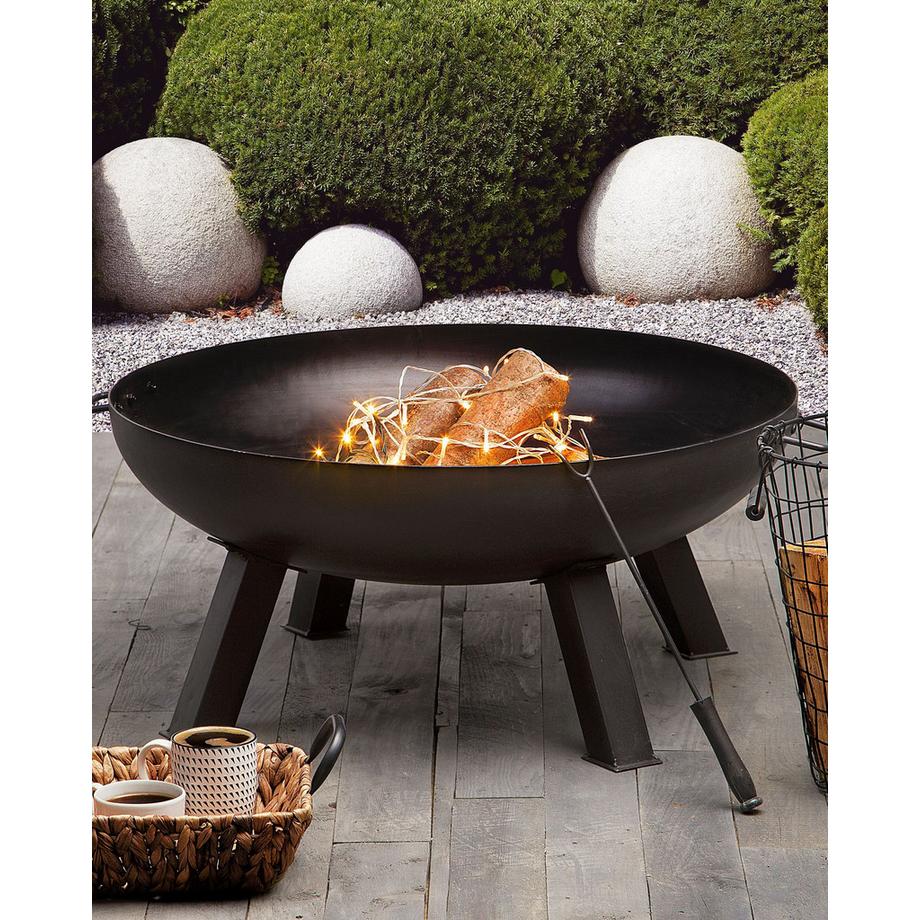 Beliani Feuerstelle aus Stahl SEMPU  