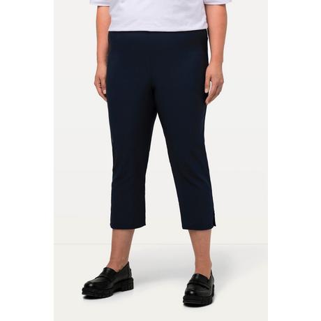 Ulla Popken  Pantalon en bengaline stretch, longueur 3/4 et taille élastique 