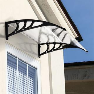 Northix Vordach über der Tür, 120x80 cm, Abdeckung aus Polycarbonat  