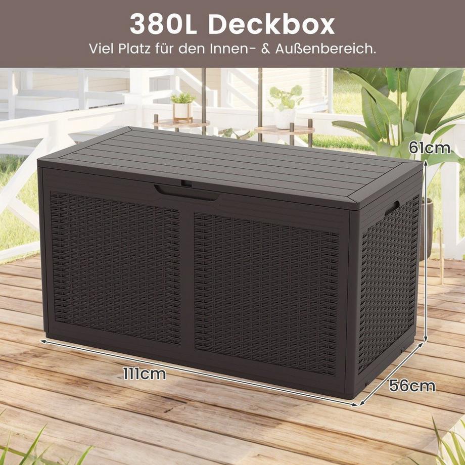 Northix Outdoor-Aufbewahrungsbox mit Rädern  