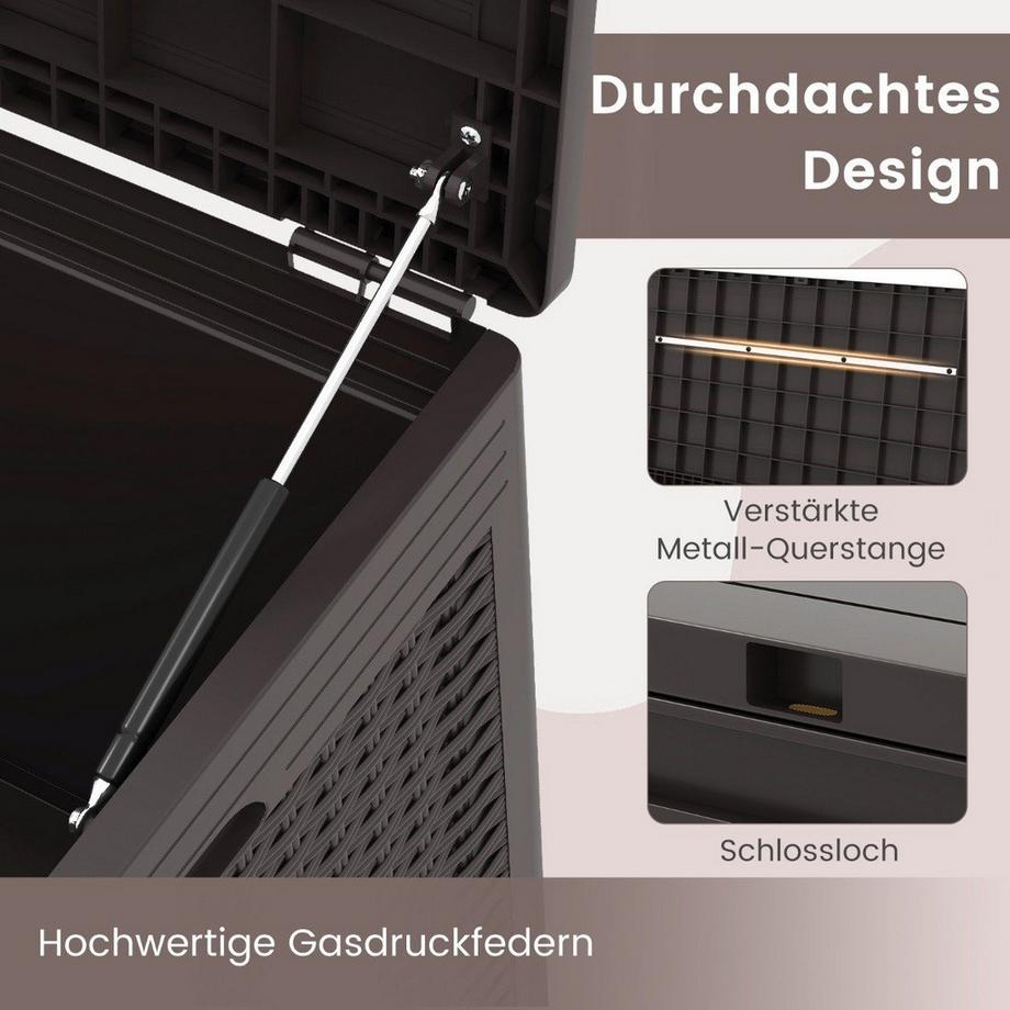 Northix Outdoor-Aufbewahrungsbox mit Rädern  