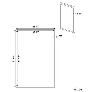 Beliani Canvas aus Polyester Modern TORITTO  