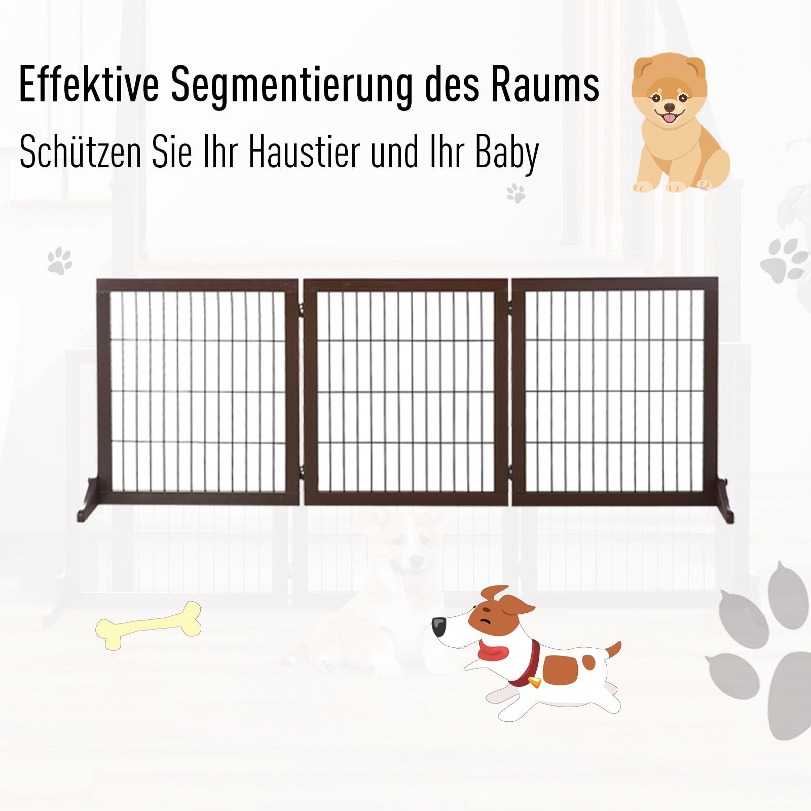 PawHut  Hunde-Absperrgitter 