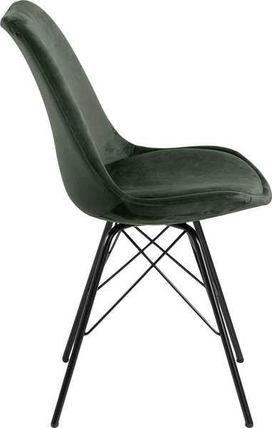 mutoni Chaise de salle à manger Giada Retro vert forêt  