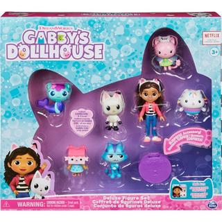 Spin Master  Gabby's Dollhouse , Confezione deluxe con Gabby e gattini, 7 personaggi di Gabby, giochi per bambini dai 3 anni in su 