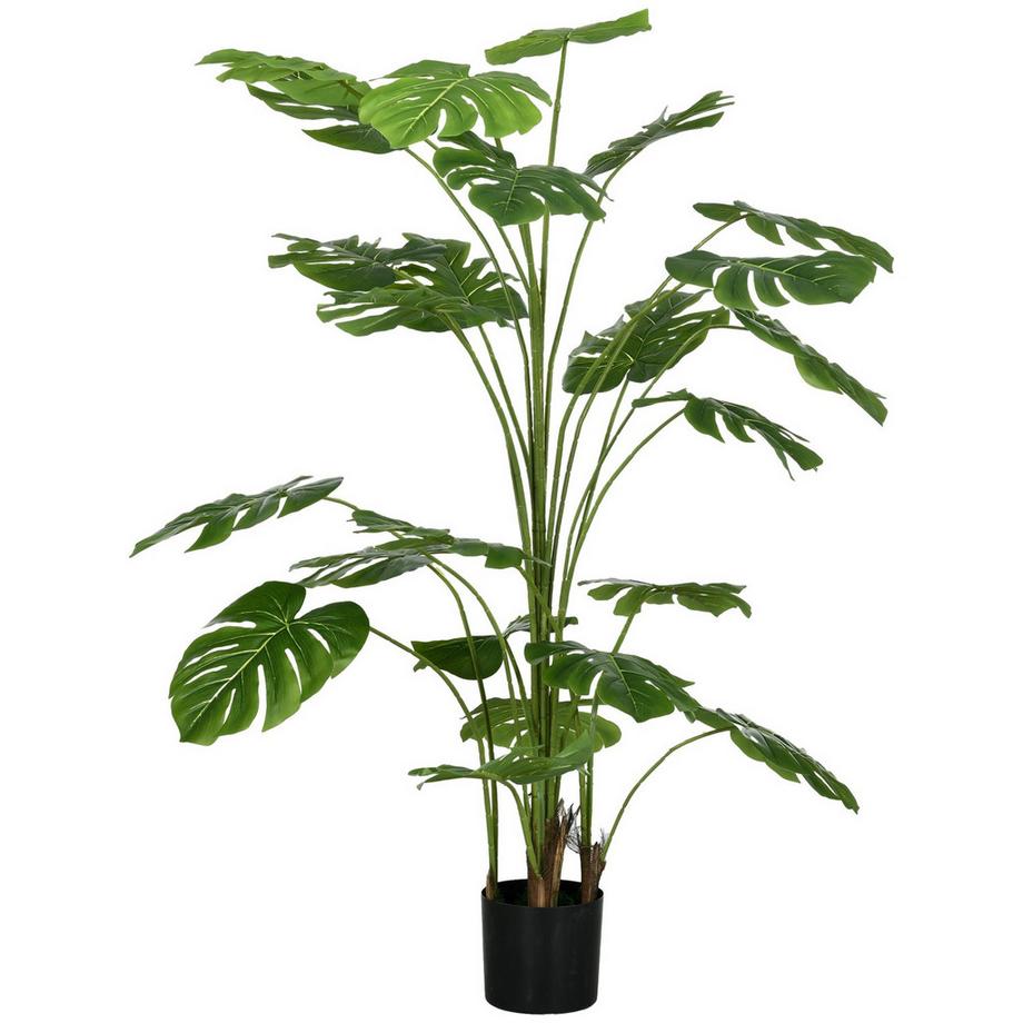 Knstliche Pflanzen, Kunst Monstera Deliciosa, 180 cm Kunstpflanze mit 24  Zweige, Zimmerpflanze, Kunstbaum, Pflanze Deko fr Indoor, Grn ONE SIZE |  MANOR