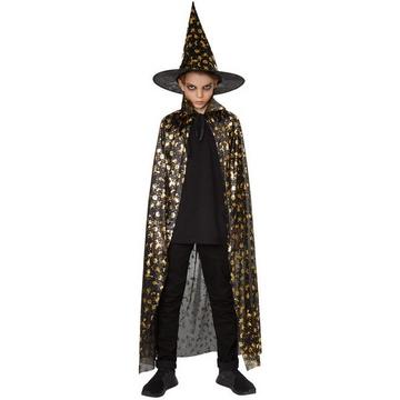 Unisex Kinder Set Hut und Umhang Halloween